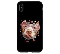 Bull Terrier Dog Lunettes de Soleil en Forme de cœur pour la Saint-Valentin Coque pour iPhone XS Max