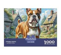 Bull Terrier du Staffordshire 1000 Pièces Puzzle Défi Éducatif Décoration De La Maison Collection Spéciale Adultes Et Enfants À Partir De 14 Ans 52x38cm/1000pcs