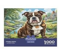 Bull Terrier du Staffordshire Puzzle 1000 Pièces Educa Jouet en Bois Divertissement Créatif De l'art De La Décoration Jeu Éduchatif Challenge Toy Adultes & Enfants des 14 Ans 70x50cm/1000pcs