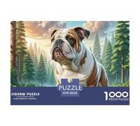 Bull Terrier du Staffordshire Puzzle Défi De 1000 Pièces Qualité Supérieure, Unicité, Jeu De Puzzle Difficile, Adapté Aux Hommes/Femmes, Adultes Et Personnes De Plus De 14 Ans 38x26cm/1000pcs