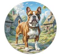Bull Terrier du Staffordshire Puzzles 1000 Pieces Cadeau Unique Jeu Éduchatif Défi Jouet À De Qualité Supérieure Peinture Art pour Adultes Et Enfants 1000pcs (67.5x67.5cm)