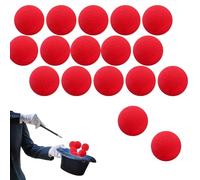 Bull Tiger Prestige 16pcs Rouge Balles en éponge de Magie Ensemble de balles en éponge Magique, 4.5cm/1.77inch Close Up Magic Boule Balle-Molle Boules Magiques Rouges Magic Street De Comédie