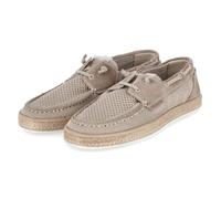 Bullboxer 7NO0321801 3400 B Mocassins/chaussures bateau en cuir et textile pour homme Beige - Pointure 41, beige, 43 EU