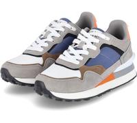 Bullboxer Hommes Baskets Gris Cuir Textile Synthétique Taille : 42