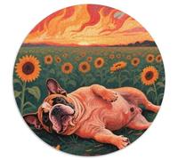 BullChien français 1000 Pieces Jigsaw Puzzles for Adults Educhational Games Stress Relieving Entertainment Cultivate The Spirit of Teamwork for Adults Gifts 1000pcs (67.5x67.5cm)