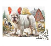 BullChien français Puzzle 1000 Pièces Adulte Enfants Qualité Supérieure Papier Cadeau De Noël Jeu Éduchatif Défi Classique Jeu De Famille 38x26cm/1000pcs