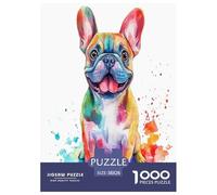 Bullchien français Puzzle 1000 Pièces Educa Jouet en Bois Divertissement Créatif Décoration Intérieure Jeu Éduchatif Challenge Toy Adultes & Enfants des 14 Ans 38x26cm/1000pcs