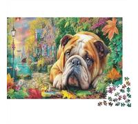 BullChien français Scene Puzzle 1000 Pièces Adulte Enfants Fantaisie Classique Cadeau Famille Jeu Éduchatif Défi Qualité Supérieure 52x38cm/1000pcs