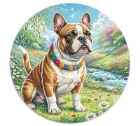 BullChien Terrier 1000 Piece Jigsaw Puzzle for Adults Educhational Games Stress Relief Puzzle Cultivate The Spirit of Teamwork for Adults and Kids, Age 12 Years Up 1000pcs (67.5x67.5cm)