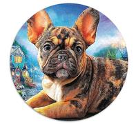 Bulldog 1000 Pièces Puzzle pour Adultes Et Enfan Puzzle Rond Décoration Moderne Jeu Cadeau Unique 1000pcs (67.5x67.5cm)