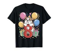 Bulldog 8e anniversaire garçon fille 8 ans huit Bulldog T-Shirt
