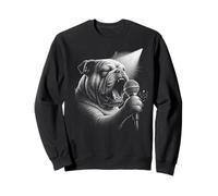 Bulldog anglais chantant chanteur amateur de chiens Sweatshirt