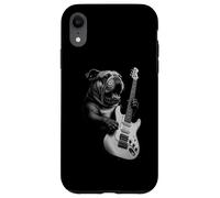 Bulldog anglais jouant de la guitare rock amateur de chiens Coque pour iPhone XR
