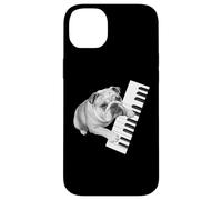 Bulldog anglais jouant du pianiste amateur de chiens Coque pour iPhone 14 Plus