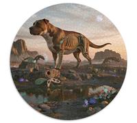 Bulldog anglais1000 Pièces Puzzles pour Adultes Et Enfants Animal de Compagnie chienPuzzle Circulaire, Jeu Éducatif, Challenge Toy, Décoration, Cadeau, Difficile, Impossible1000pcs (67.5x67.5cm)
