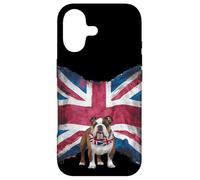 Bulldog Britannique Portant Un Bandana Union Jack Mignon Drapeau du Royaume-Uni Coque pour iPhone 17