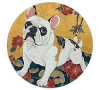 Bulldog Circulaire Puzzle 1000 Pièces pour Adultes Bricolage DécoRation Original Qualité Supérieure Jeux De Défi Uniques 1000pcs (67.5x67.5cm)