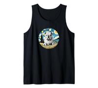 Bulldog Dad Mom - Van Gogh Starry Night Style Débardeur