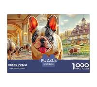 Bulldog dans Une résidence de Luxe Puzzle Jeu - 1000 Défis (Avancé) L'Excellence du Challenge Éducatif - Le Cadeau pour Adultes Et Personnes De 14+ 38x26cm/1000pcs