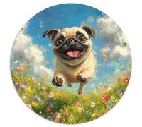 Bulldog français 1000 Pièces Puzzle Rond Adultes Et Enfants DécoRation Bricolage Classiques Parfait Encastrement Qualité Supérieure' Impossible Difficile 1000pcs (67.5x67.5cm)