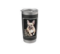 Bulldog français en disant que mon meilleur ami a Gobelet isotherme en acier inoxydable double paroi
