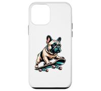 Bulldog français Patineur Frenchie Skateboarder Dog Love Coque pour iPhone 12 Mini