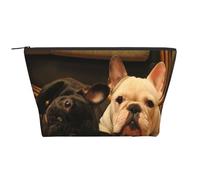 Bulldog français, Trousse de Toilette Trousse de Maquillage Sac à cosmétiques Trousse de Toilette de Voyage Portable