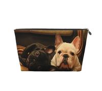 Bulldog français, Trousse de Toilette Trousse de Maquillage Sac à cosmétiques Trousse de Toilette de Voyage Portable