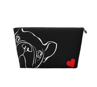 Bulldog français, Trousse de Toilette Trousse de Maquillage Sac à cosmétiques Trousse de Toilette de Voyage Portable