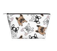 Bulldog français, Trousse de Toilette Trousse de Maquillage Sac à cosmétiques Trousse de Toilette de Voyage Portable