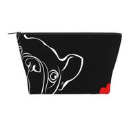 Bulldog français, Trousse de Toilette Trousse de Maquillage Sac à cosmétiques Trousse de Toilette de Voyage Portable