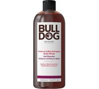 Bulldog Gel Douche Vétiver Et Poivre Noir Pour Hommes, Naturel, Gel Douche Rafraîchissant Pour Hommes, 500 Ml