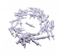 Bulldog Golf Tees® Castle Golf Tees Lot de 50 tees de golf Blanc 50 mm