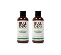 Bulldog Mens Skincare and Grooming for Men Original Beard Shampooing et revitalisant 6,7 onces Pack de 2