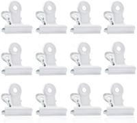 Bulldog Petits Clips, 50pcs Métal Bulldog Binder Clips, 22mm Trombones De Bouledogue, Noir Charnière Pinces Pour Sacs De Nourriture, Photos, Fournitures De Bureau À Domicile (Blanc Crème)