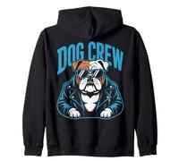 Bulldog portant des lunettes de soleil chien Sweat à Capuche