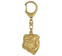Bulldog Porte-clés Chien Doré Anglais Bulldogge I
