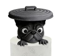Bulldog Porte-rouleau de papier distributeur de mouchoirs mignon support de rangement pour salle de bain, toilettes, cuisine, table à manger, maison, appartement, ferme, étagère, organisateur décorati