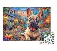 Bulldog Puzzle Classique 1000 Pièce S pour Adultes Enfants Difficile Impossible Décompression Idée Cadeau 38x26cm/1000pcs