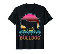 Bulldog Retro Vintage 80s Style Funny Dog Lover T-Shirt