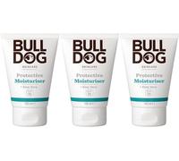 BULLDOG SKINCARE Lot de 3 hydratants protecteurs SPF 15 100 ml, enrichi en aloe vera, convient à tous les types de peau