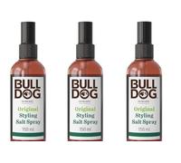 Bulldog Skincare Original Hair Styling Lot de 3 sprays salés pour homme Finition naturelle et tenue légère 150 ml