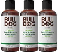 Bulldog Skincare Original Lot de 3 shampoings et après-shampoing pour barbe 200 ml