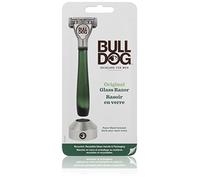 Bulldog Skincare Original Rasoir avec manche en verre recyclé avec 1 cartouche de recharge, 1 pièce