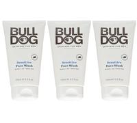 Bulldog Skincare Sensitive Lot de 3 nettoyants visage pour homme 150 ml
