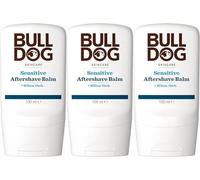 BULLDOG Soin de la peau - Baume après-rasage sensible pour homme - Hydrate et apaise - 100 ml - Lot de 3