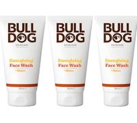 BULLDOG Soin de la peau - Nettoyant visage énergisant pour homme | Nettoyant visage revitalisant 150 ml x 3