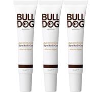 BULLDOG Soins de la peau - Age Defence Eye Roll-on pour homme - Réduit les rides et ridules - 15 ml - Lot de 3