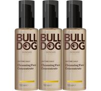 BULLDOG Soins de la peau - Anytime Daily Cleansing Concentré pour homme | Nettoyant visage 100 ml x 3 paquets