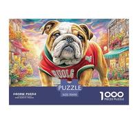 Bulldog Street 1000 Piece Adults Puzzle Kids Age Games Gifts Birthday Difficult Impossible Challenging & Brainteasing 70x50cm/1000pcs